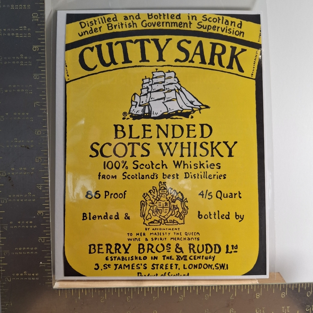 Cutty Sark Blended Scots Whisky Vintage Magazine Ad